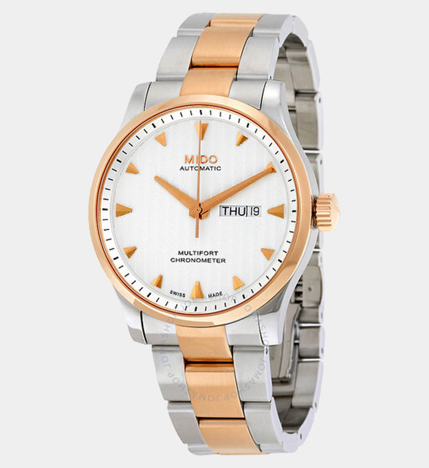 Mido rose gold clearance watch