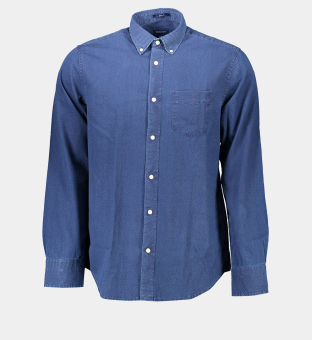 Gant Shirt Mens Blue