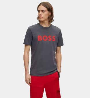 Hugo Boss T-shirt Mens Dark Grey