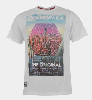 Airwalk Graphic T-shirt Mens White