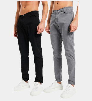 Avant Garde 2 Pack Pants Mens Black Grey