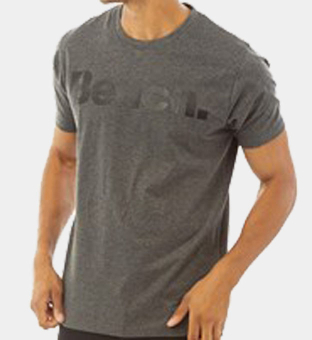 Bench T-shirt Mens Grey Black