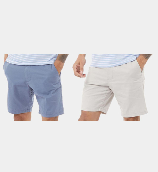 French Connection 2 Pack Shorts Mens Light Grey _Light Blue