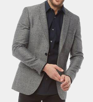 French Connection Blazer Mens Grey