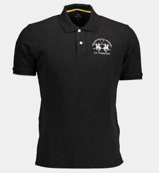 LA Martina Polo Shirt Mens Black