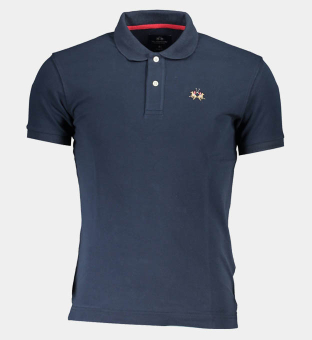 LA Martina Polo Shirt Mens Blue