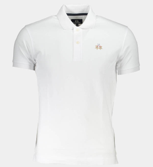 LA Martina Polo Shirt Mens White