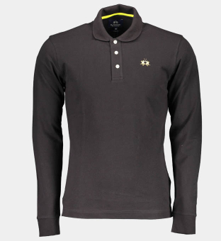 LA Martina Polo Shirt Mens Black