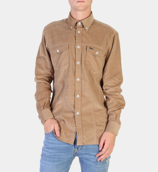 Harmont & Blaine Shirt Mens Dark Beige