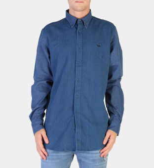 Harmont & Blaine Shirt Mens Indigo Blue