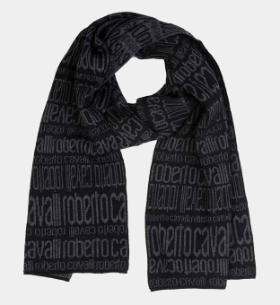 Roberto Cavalli Scarves Unisex Black