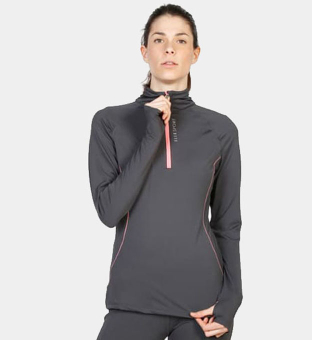 Elle Sport Top Womens Smoke