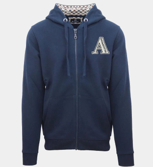 Aquascutum Sweater Mens Navy Blue