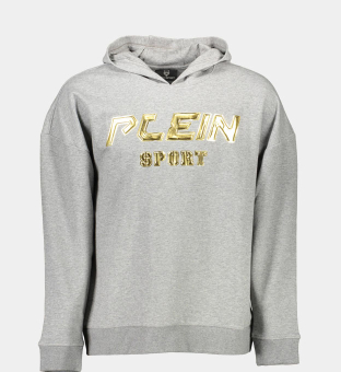 Plein Sport Hoody Mens Grey