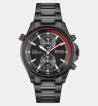 Hugo Boss Watch Mens Black Red 