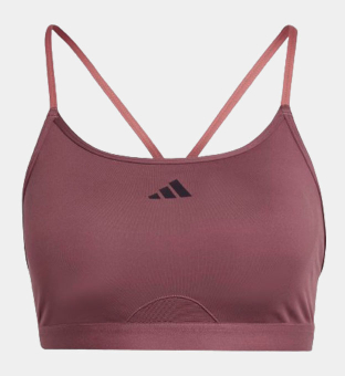 adidas Sports Bra Womens Burgundy