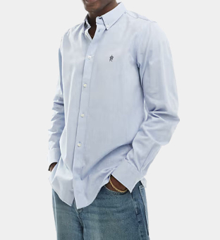 French Connection Shirt Mens Light Blue