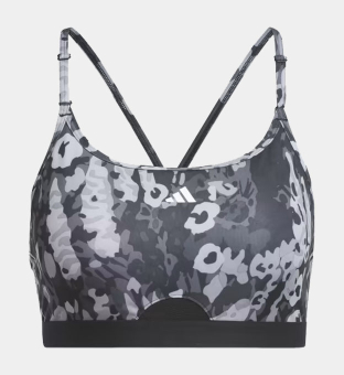 adidas Sports Bra Womens Black Grey