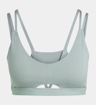 adidas Sports Bra Womens Silver Green