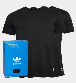 adidas Originals 2 Pack T-shirts Mens Black