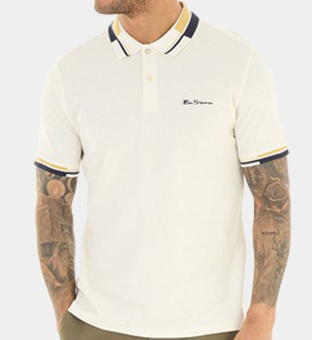 Ben Sherman Polo Shirt Mens White