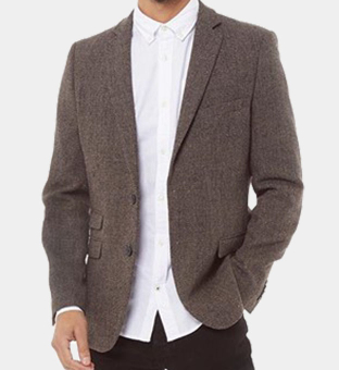 French Connection Blazer Mens Brown