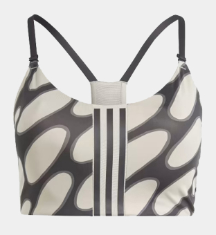 adidas Sports Bra Womens Black Light Brown