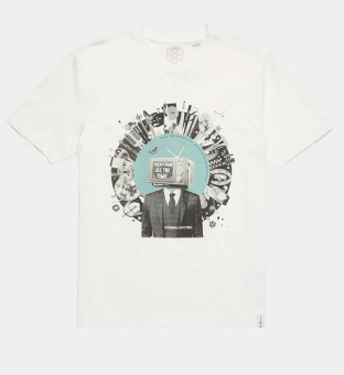 Ben Sherman T-shirt Mens Off White Multi