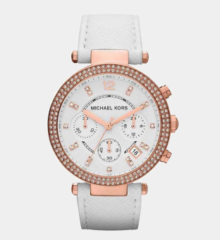 Michael Kors Watch Womens White Rose Gold