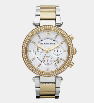 Michael Kors Watch Womens White Gold