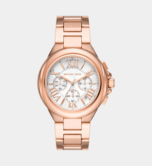 Michael Kors Watch Womens Rose Gold White