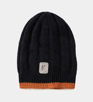 Harmont & Blaine Beanie Womens Dark Blue Orange