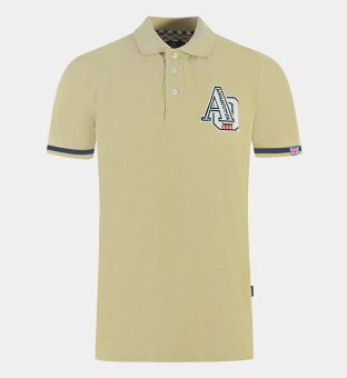 Aquascutum Polo Shirt Mens Beige