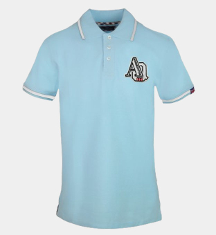 Aquascutum Polo Shirt Mens Blue