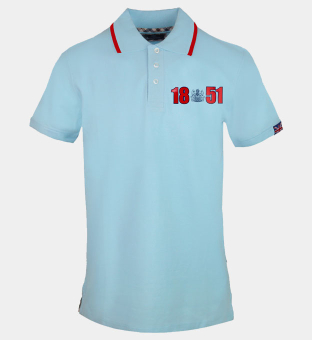 Aquascutum Polo Shirt Mens Blue