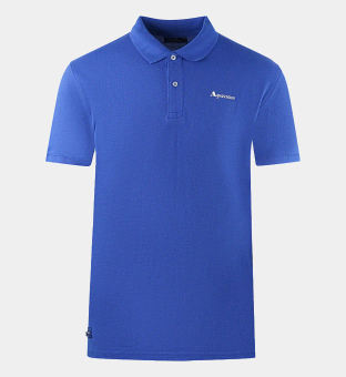 Aquascutum Polo Shirt Mens Royal Blue