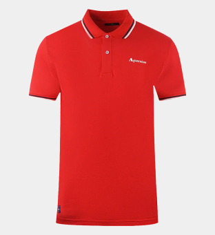 Aquascutum Polo Shirt Mens Red
