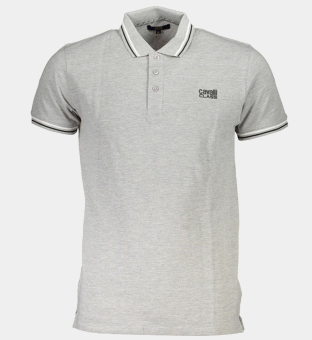 Cavalli Class Polo Shirt Mens Grey