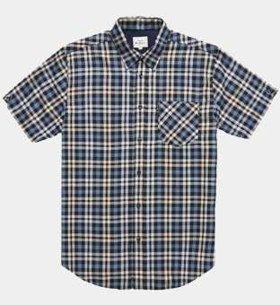 Ben Sherman Shirt Mens Blue Check