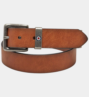 Ben Sherman Belt Mens Tan Metallic Silver