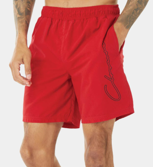 Closure London Shorts Mens Red Black