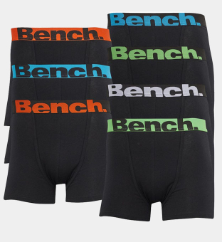 Bench 7 Pack Boxers Mens Black