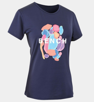 Bench T-shirt Womens Navy