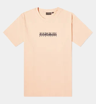 Napapijri T-shirt Mens Pink Salmon