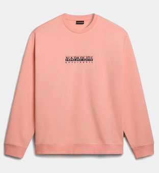 Napapijri Sweatshirt Mens Pink Salmon