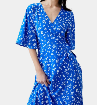 French Connection Dress Womens Bright Blue