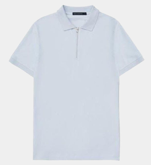 French Connection Polo Shirt Mens White Marine