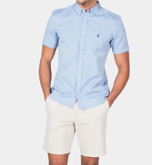 French Connection Shirt Mens Blue