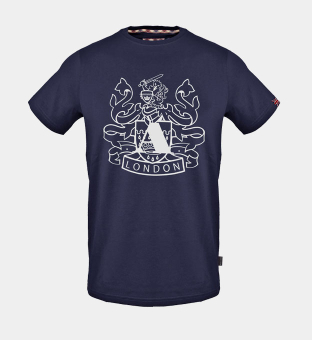 Aquascutum T-shirt Mens Blue