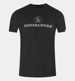Aquascutum T-shirt Mens Black